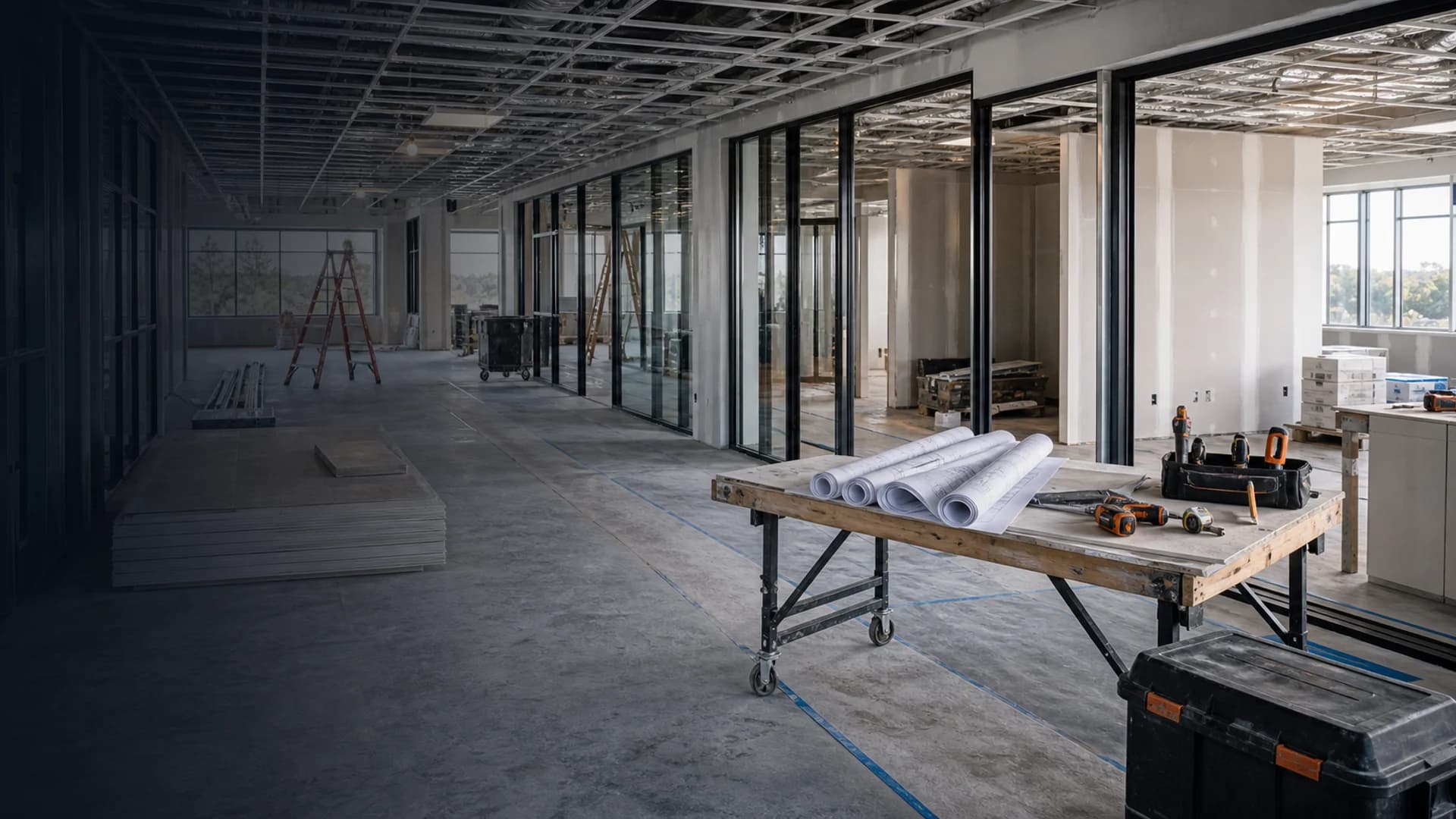 Finished commercial office build-out