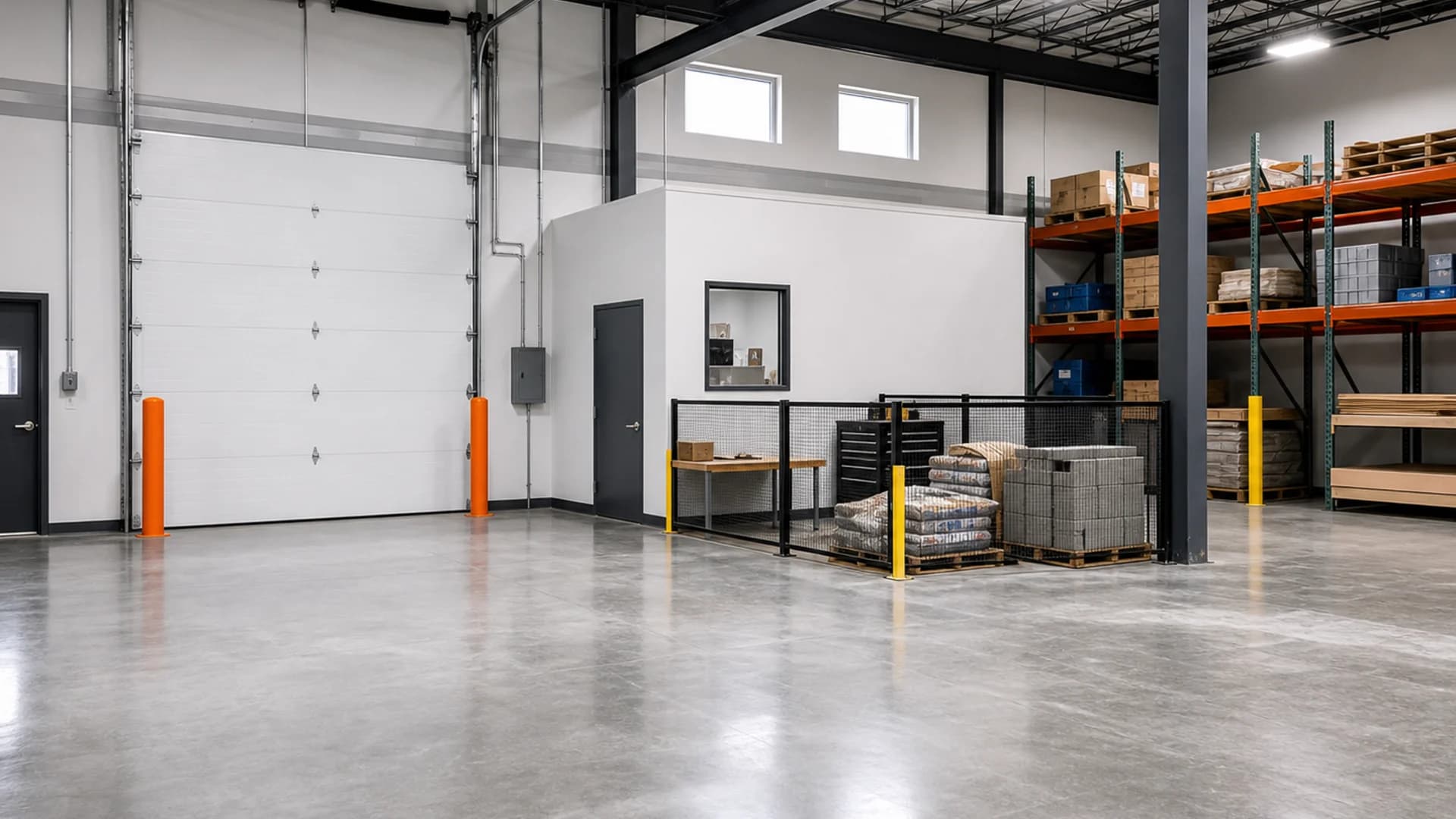 Commercial warehouse construction project