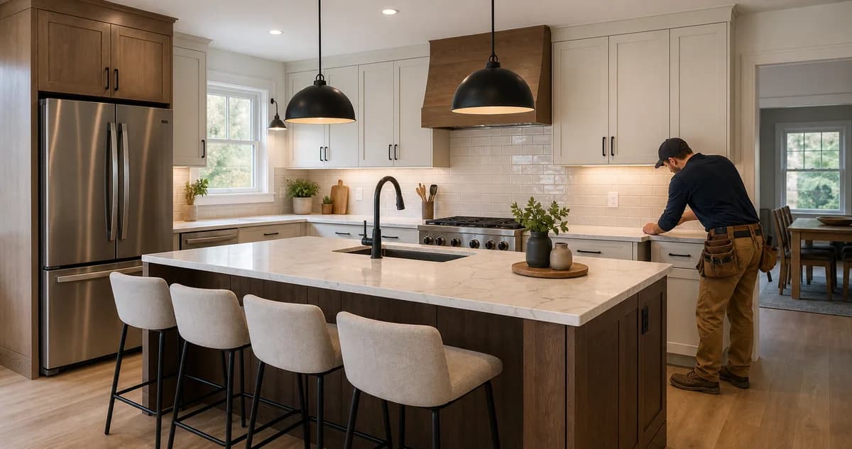 Residential kitchen remodeling project