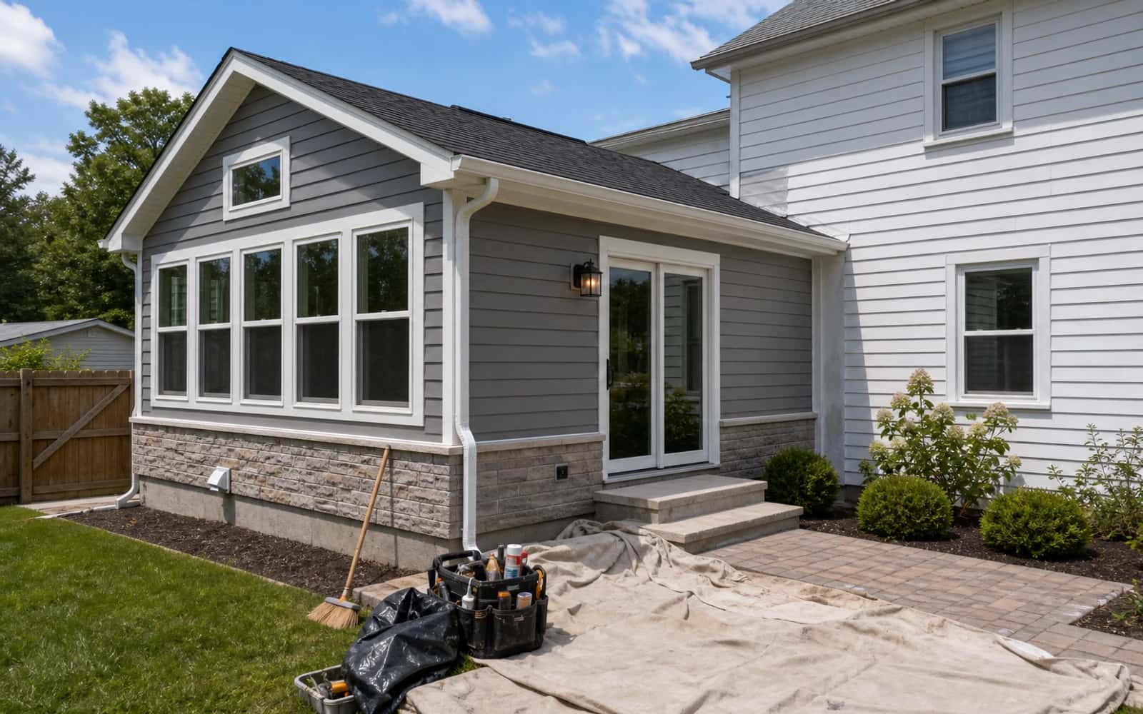 Final-stage home renovation cleanup and transition details before handoff