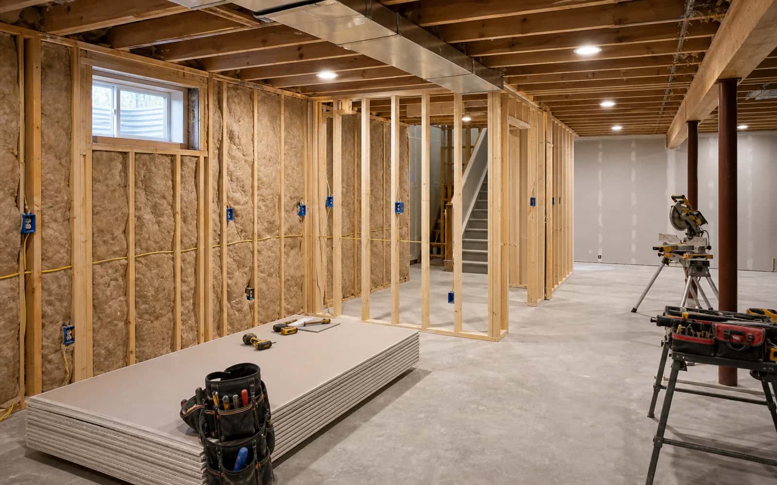 Basement moisture and waterproofing planning before finished construction
