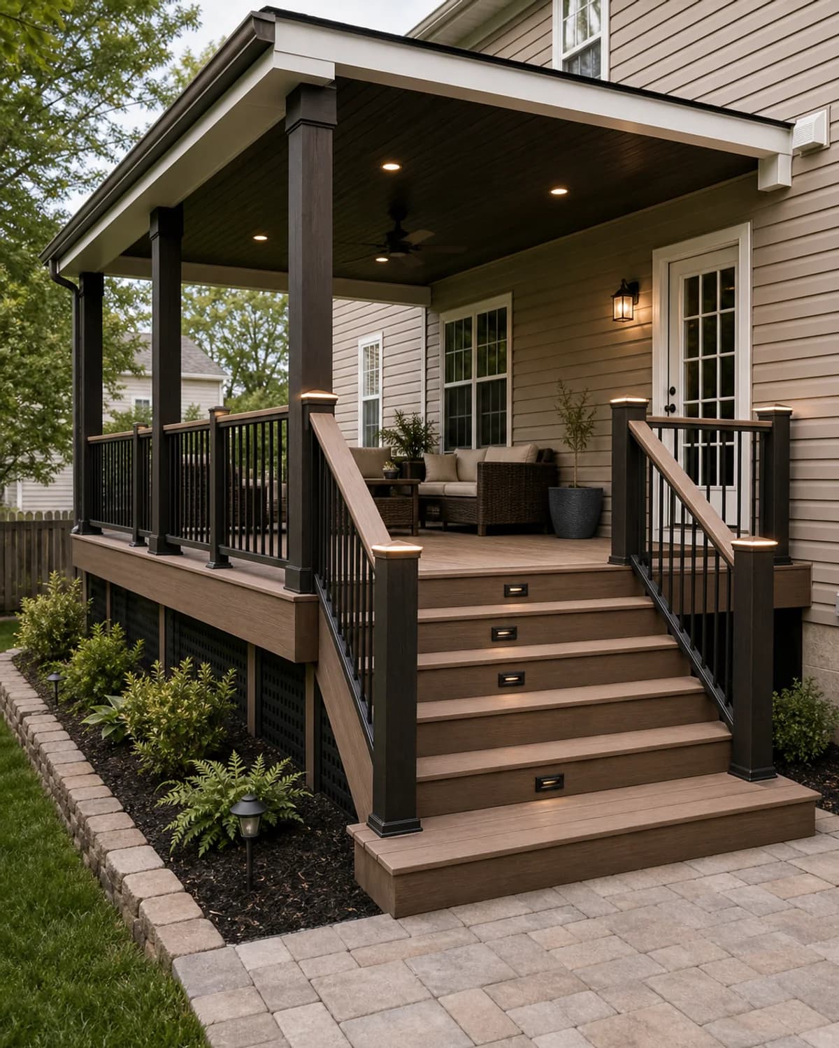Deck and outdoor living space built by Conrad
