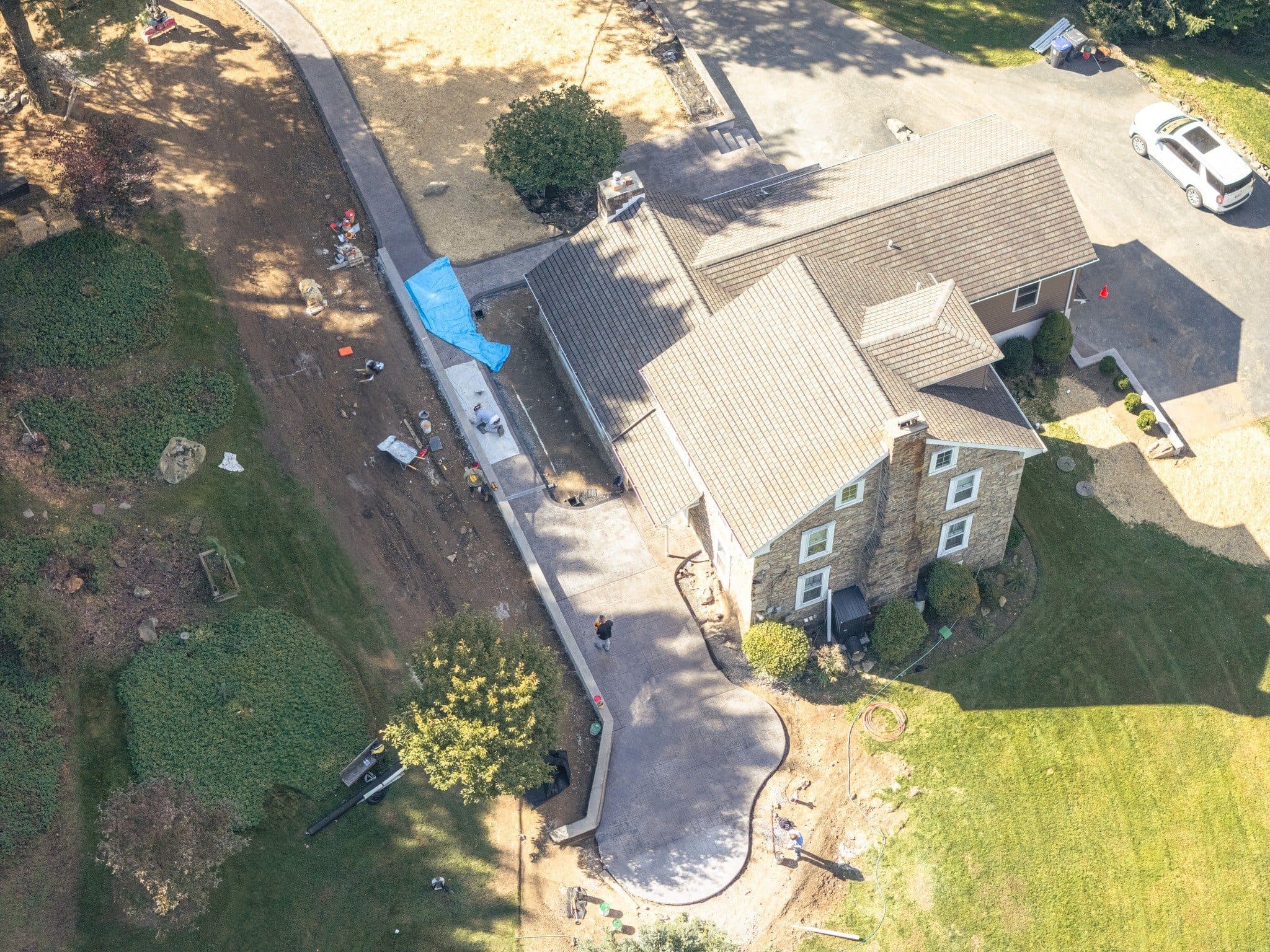 Stamped Concrete Driveway & Walkways – Slatington