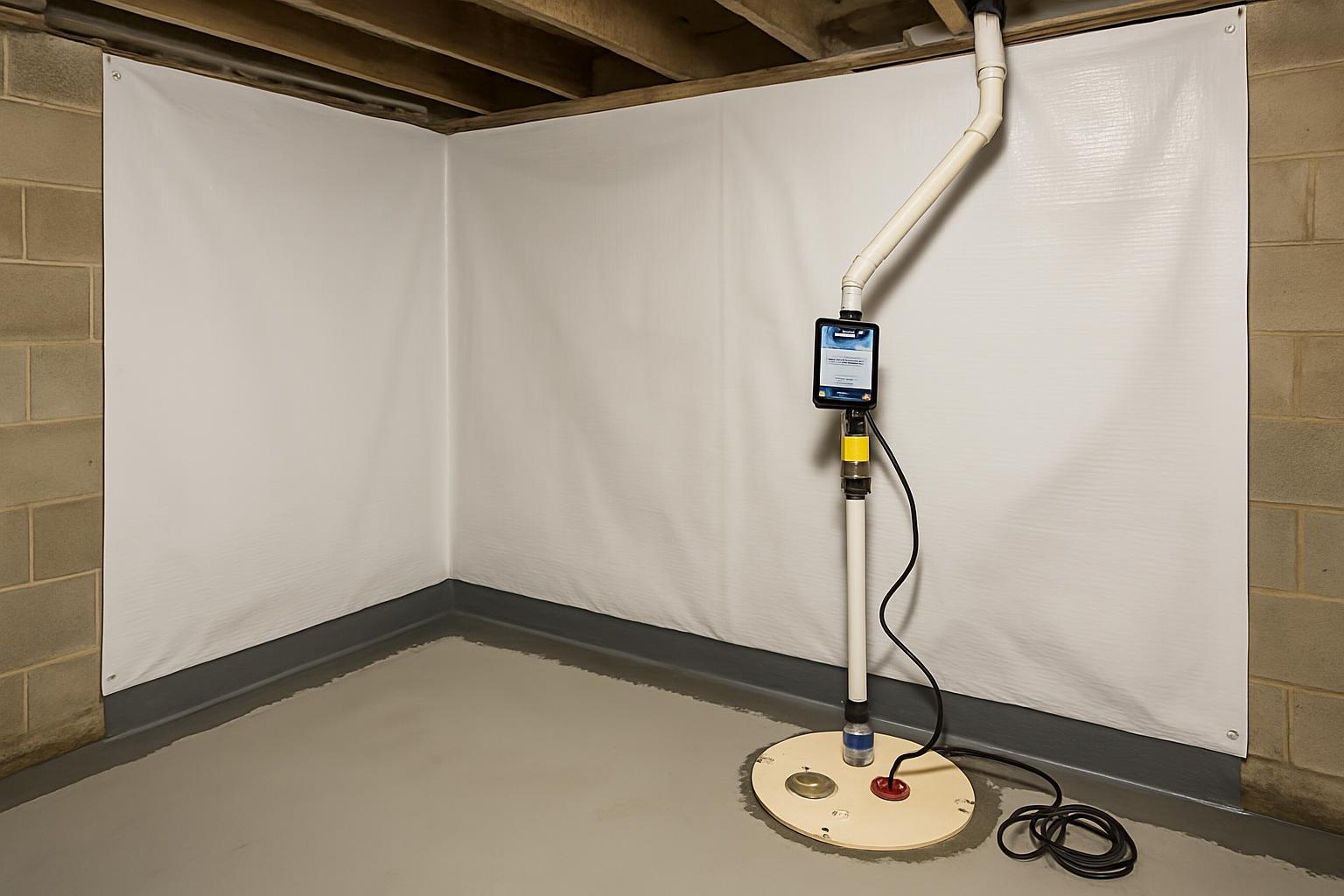 Basement moisture management system