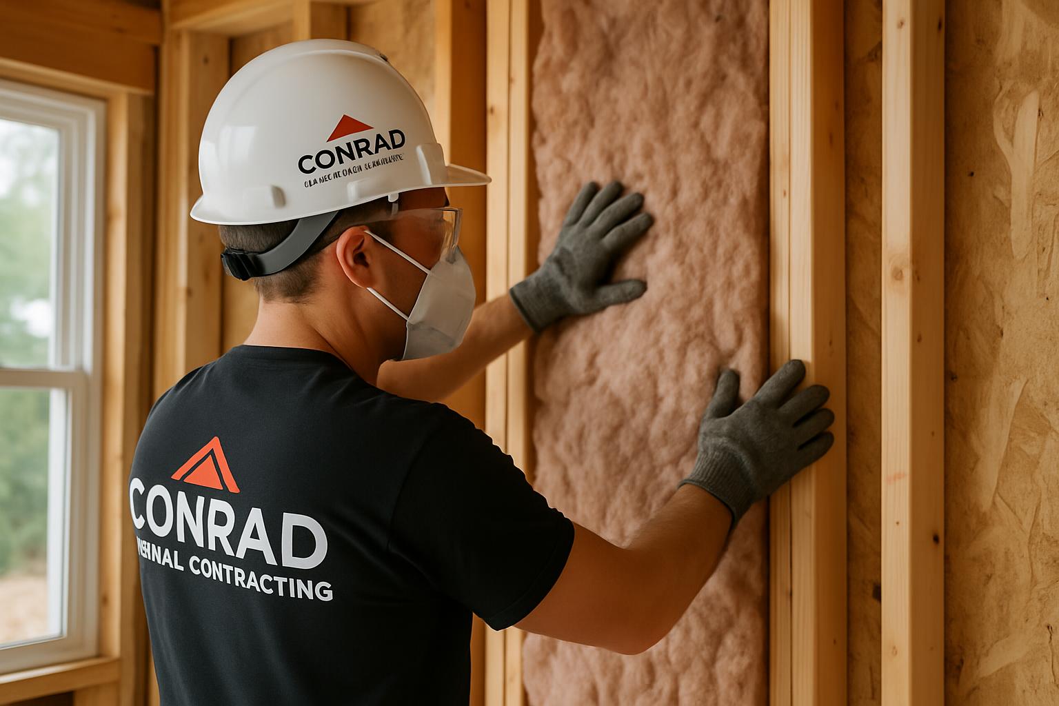Energy-efficient home insulation installation
