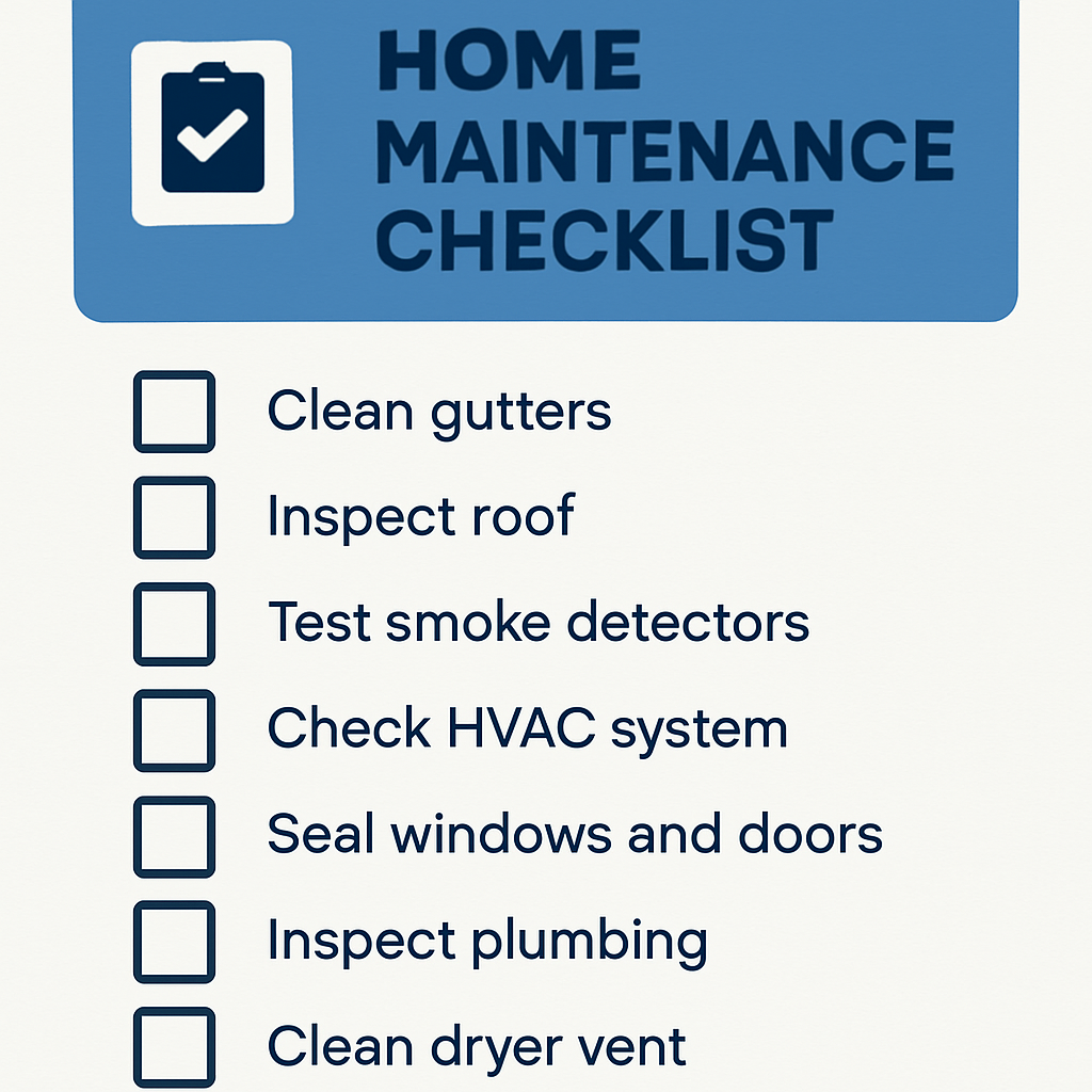 Spring home maintenance checklist